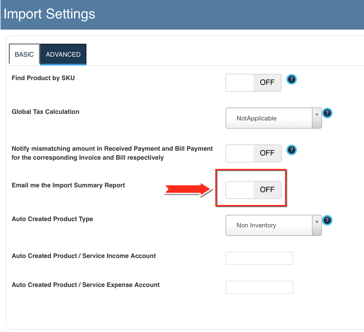 Email Reports for Imports